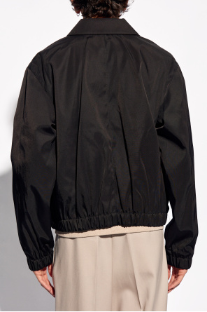 Black Jacket with metal logo Ami Alexandre Mattiussi